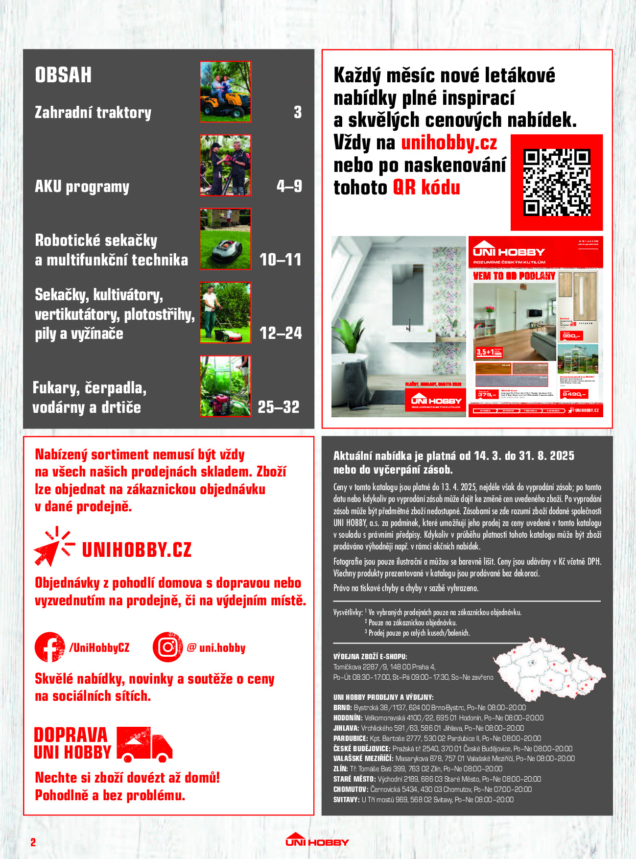 UNI HOBBY leták od 14.3. do 31.8.2025