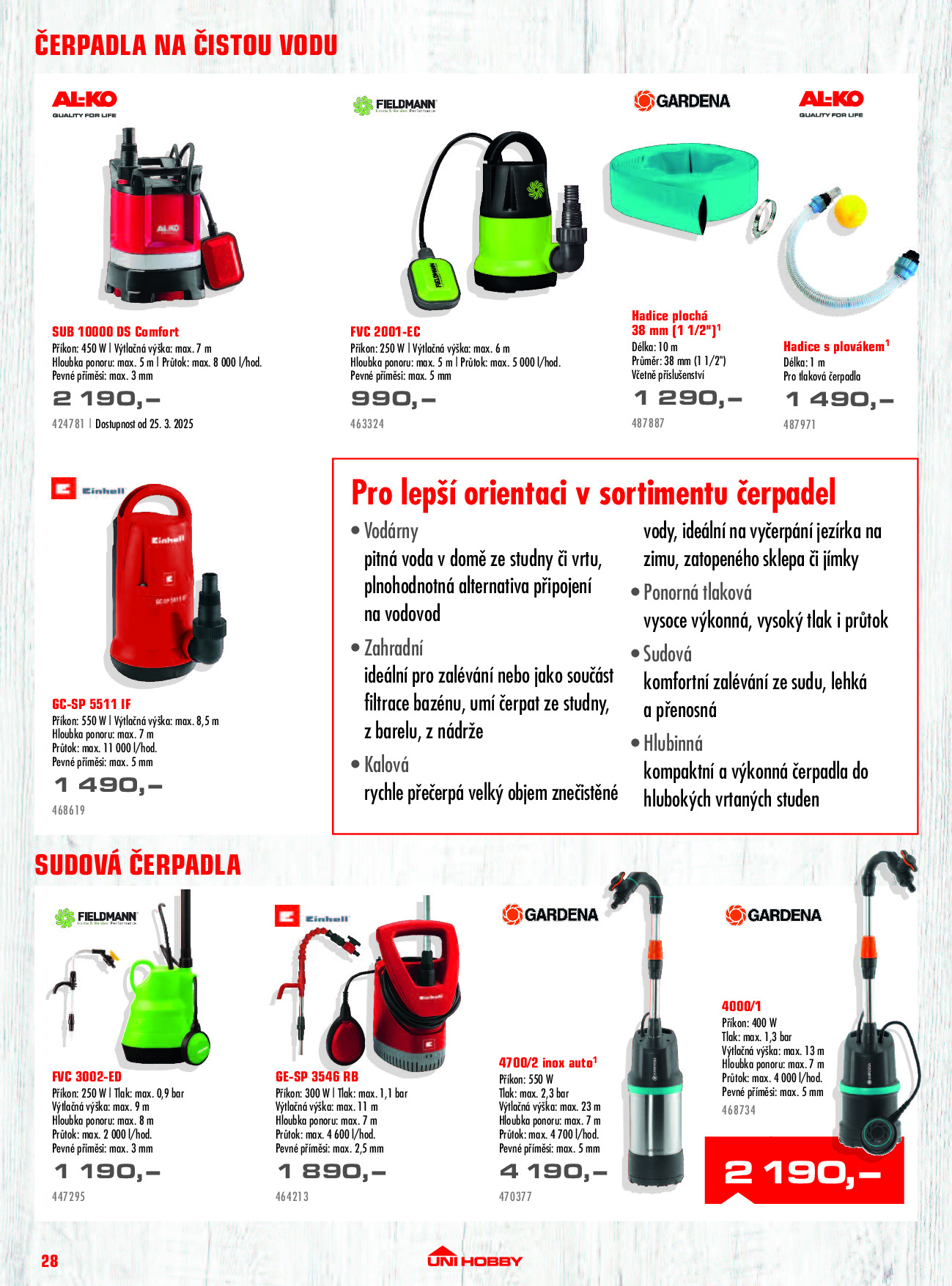 UNI HOBBY leták od 14.3. do 31.8.2025