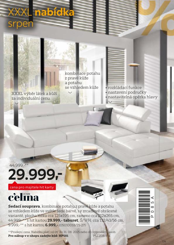 XXXLutz leták od 1.8. do 31.1.2026