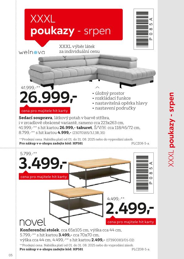 XXXLutz leták od 1.8. do 31.1.2026
