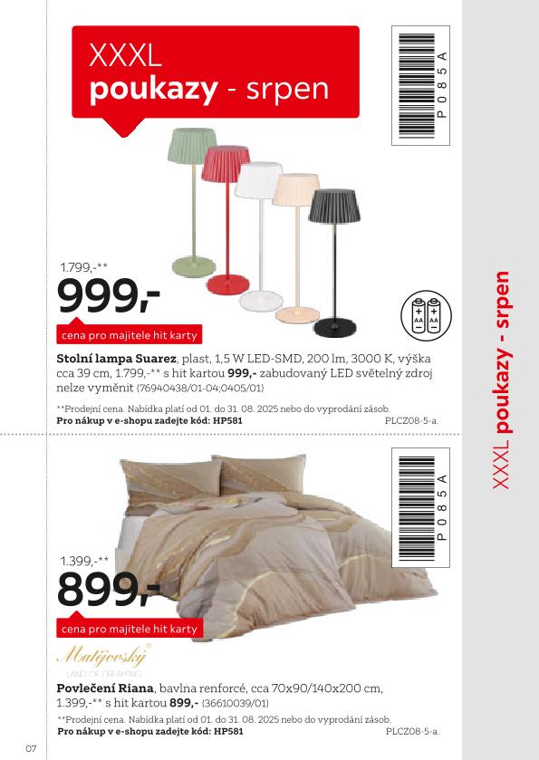 XXXLutz leták od 1.8. do 31.1.2026